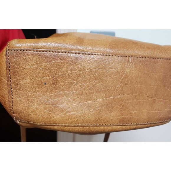 Artisan Made Genuine Leather Hobo Handbag Medium Brown Crossbody Purse PO Fair - Picture 3 of 12